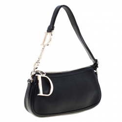 مملوكة مسبقًا حقيبة صغيرة ديور دلاية D جلد أسود