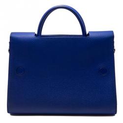 Pre Owned Dior Blue Leather Medium Diorever Bag