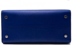 Pre Owned Dior Blue Leather Medium Diorever Bag