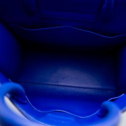 Pre Owned Dior Blue Leather Medium Diorever Bag