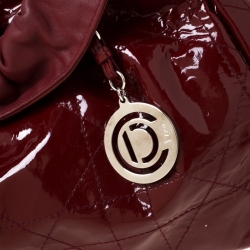 Pre Owned حقيبة ديور لو ترنت جلد كاناج مبطنة حمراء