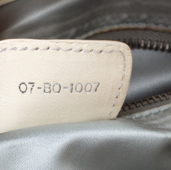 Pre Owned حقيبة ديور بوسطن رومانتيك تروتر كانفاس مقوى مونوغرامي رمادية/ بيج