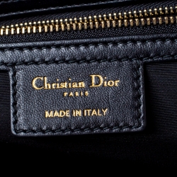 Pre Owned حقيبة شوبنغ ديور جلد ناعم كاناج مبطن متوسطة سوداء