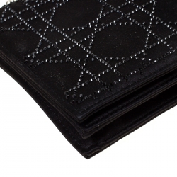 مملوكة مسبقًا Dior Black Cannage Satin Chain Clutch