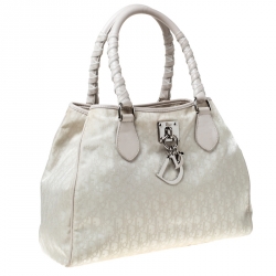 Pre Owned Dior Beige Canvas and Leather Diorissimo Tote 