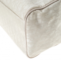 Pre Owned Dior Beige Canvas and Leather Diorissimo Tote 