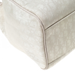 Pre Owned Dior Beige Canvas and Leather Diorissimo Tote 