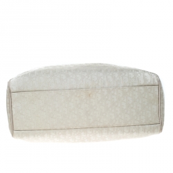 Pre Owned Dior Beige Canvas and Leather Diorissimo Tote 