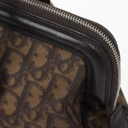 Pre Owned Christian Dior Trotter Romantique Boston Satchel Handbag