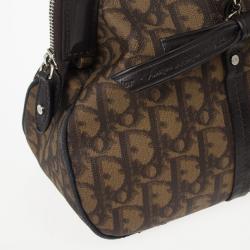 Pre Owned Christian Dior Trotter Romantique Boston Satchel Handbag