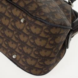 Pre Owned Christian Dior Trotter Romantique Boston Satchel Handbag