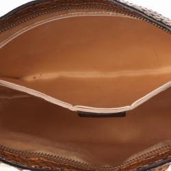 Christian Dior Cognac Pink Python Leather Corset Ballet Bag