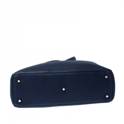 مملوكة مسبقًا Dior Blue Leather Large Diorissimo Shopper Tote