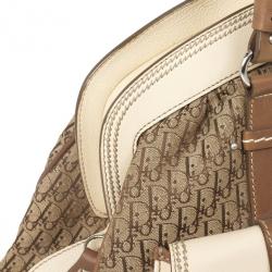 مملوكة مسبقًا Christian Dior Beige Monogram My Dior Frame Pocket Satchel