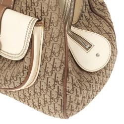 مملوكة مسبقًا Christian Dior Beige Monogram My Dior Frame Pocket Satchel