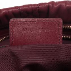 مملوكة مسبقًا Dior Red Cannage Quilted Lambskin Delidior Satin Rosette Small Clutch