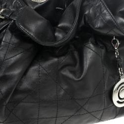 Pre Owned Christian Dior Black Cannage Leather Le Trente Bag