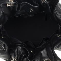 Pre Owned Christian Dior Black Cannage Leather Le Trente Bag