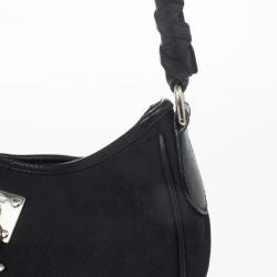 مملوكة مسبقًا Dior Black Diorissimo Canvas Lovely Hobo