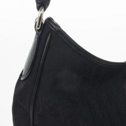 مملوكة مسبقًا Dior Black Diorissimo Canvas Lovely Hobo