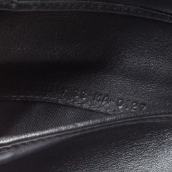 مملوكة مسبقًا محفظة ديور ليدي ديور فرنش جلد لامع مبطن كاناغ سوداء