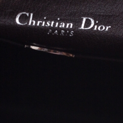 Pre Owned حقيبة كتف ديور ميني ديوراما جلد برونزية ميتالك