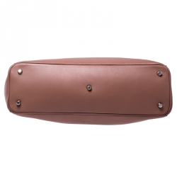 Pre Owned Dior Old Rose Leather Large Diorissimo Shopper Tote