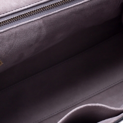 Pre Owned Dior Grey Leather Dior Addict Top Handle Bag
