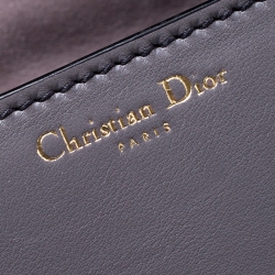 Pre Owned Dior Grey Leather Dior Addict Top Handle Bag