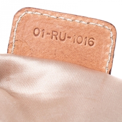 Pre Owned Dior Brown Monogram Coated Canvas and Leather Romantique Trotter Flap Bag