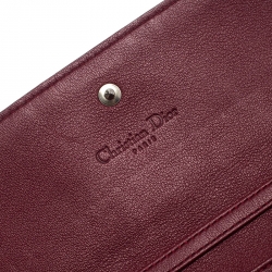 مملوكة مسبقًا Dior Red Cannage Patent Leather Lady Dior Clutch