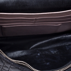 Pre Owned Dior Black Cannage Quilted Leather Miss Dior Promenade Pouch 