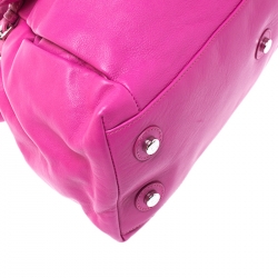 مملوكة مسبقًا حقيبة كتف كريستيان ديور لو ترنت جلد أروجوانية