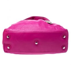 مملوكة مسبقًا حقيبة كتف كريستيان ديور لو ترنت جلد أروجوانية