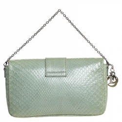 Dior Green Python Miss Dior Small Flap Bag