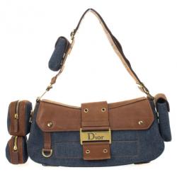 مملوكة مسبقًا Christian Dior Denim Street Chic Shoulder Bag