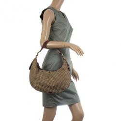 مملوكة مسبقًا Christian Dior Brown Logo Hobo