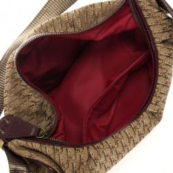 مملوكة مسبقًا Christian Dior Brown Logo Hobo