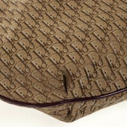 مملوكة مسبقًا Christian Dior Brown Logo Hobo