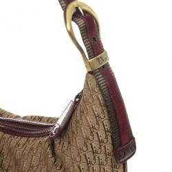 مملوكة مسبقًا Christian Dior Brown Logo Hobo