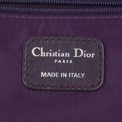 مملوكة مسبقًا Christian Dior Purple Charming Cannage Quilted Satin Doctor's Tote Bag