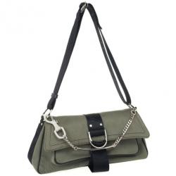 مملوكة مسبقًا Christian Dior Green and Black Small Dual Strap Shoulder Bag