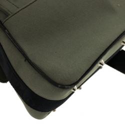 مملوكة مسبقًا Christian Dior Green and Black Small Dual Strap Shoulder Bag