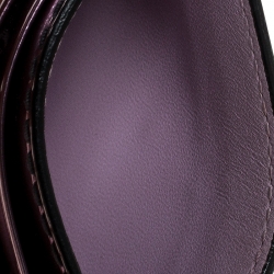 Pre Owned Dior Pink Leather Patent D-Fence Card Holder