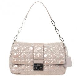 Pre Owned Christian Dior Miss Dior Medium Patent Flap Bag