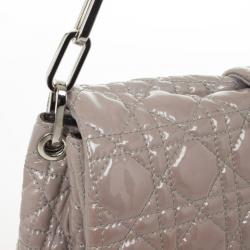 Pre Owned Christian Dior Miss Dior Medium Patent Flap Bag