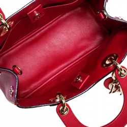 Pre Owned حقيبة يد ديور ديوريسيمو صغيرة جلد ثلاثي اللون