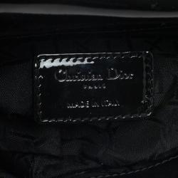 Christian Dior Black Patent Mini Lady Dior Bag