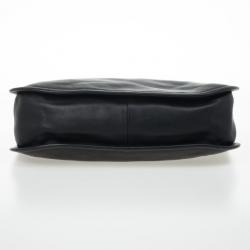 Pre Owned Dior Diorita Black Leather Medium Zipped Hobo