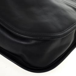 Pre Owned Dior Diorita Black Leather Medium Zipped Hobo